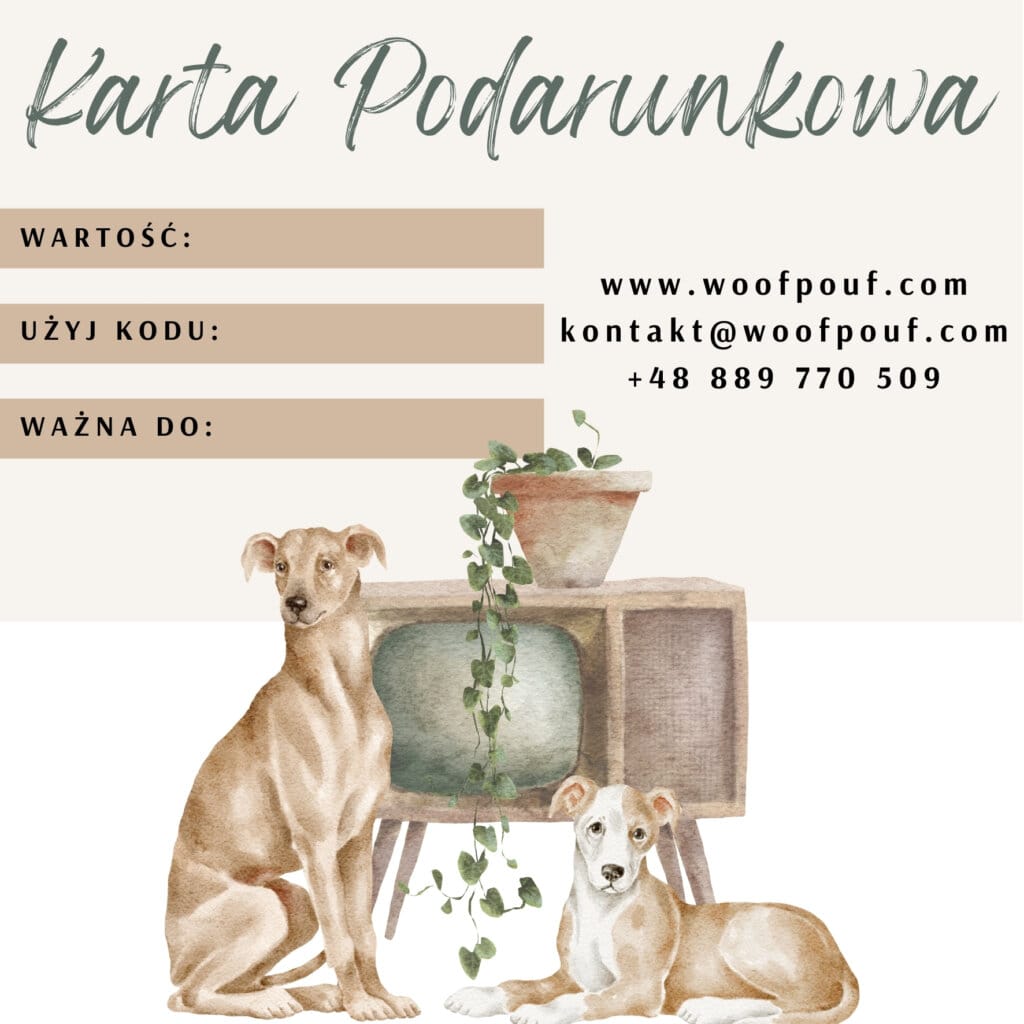 Karta podarunkowa dla psiarza