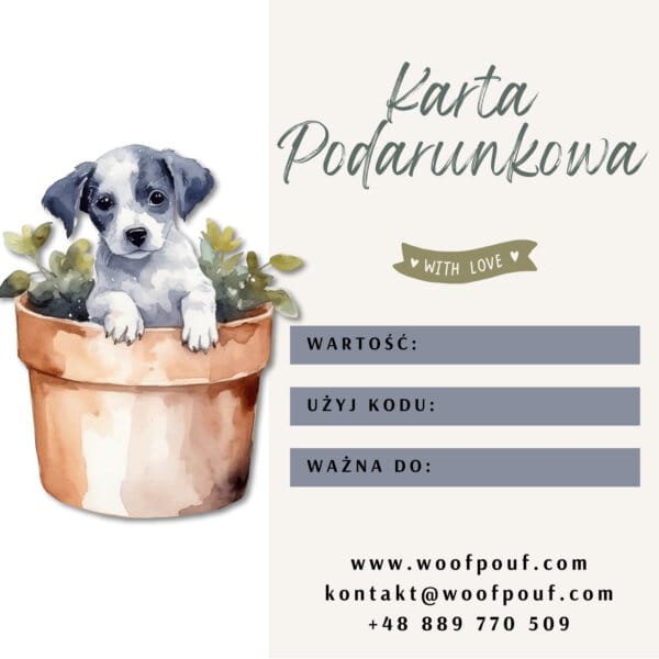 Karta podarunkowa dla psiarza