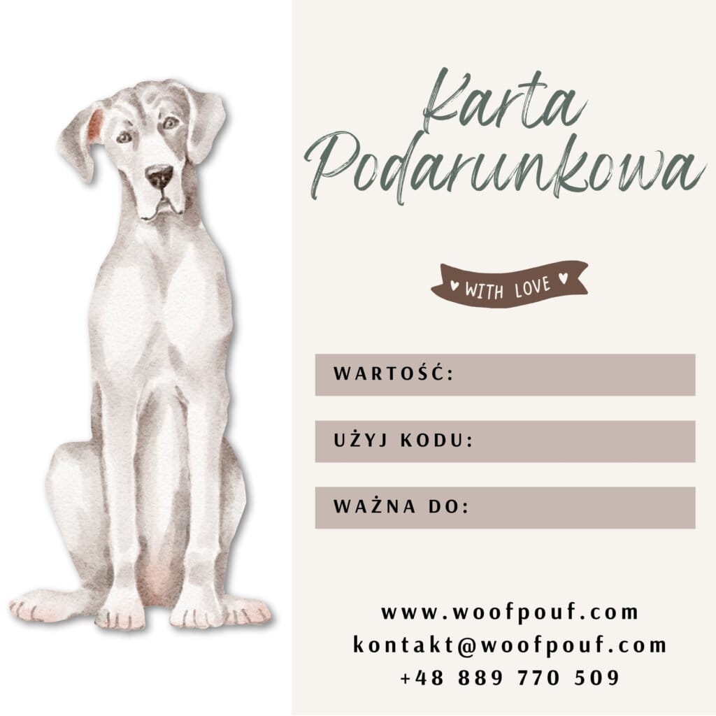 Karta podarunkowa dla psiarza