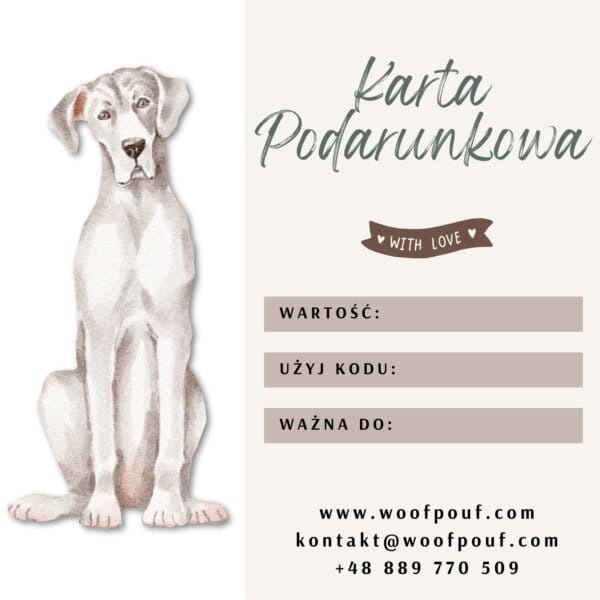 Karta podarunkowa dla psiarza
