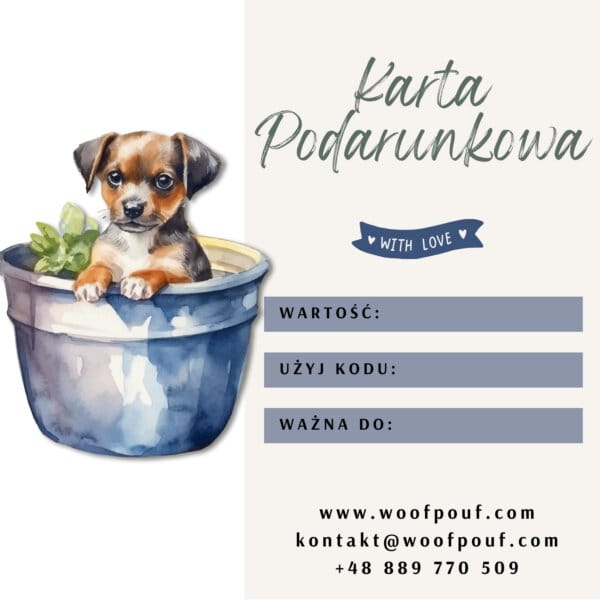 Karta podarunkowa dla psiarza