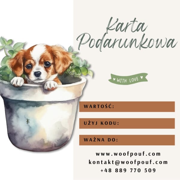 Karta podarunkowa dla psiarza