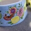 Obroża dla psa na lato z wyhaftowanym motywem cytrusów, pomarańczy, cytryn, limonek